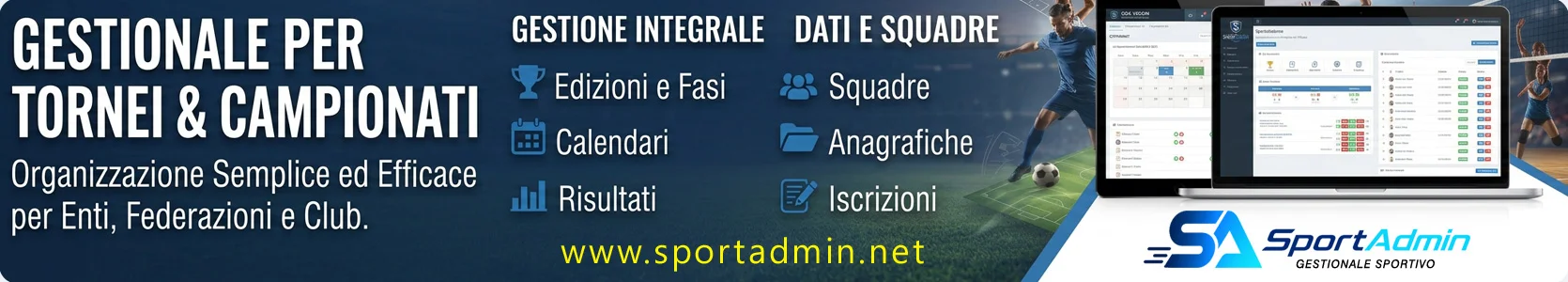 SportAdmin - Il Gestionale per Campionati e Tornei